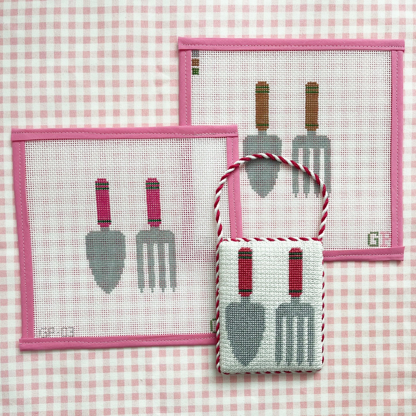 Garden Spade and Rake, Pink